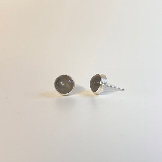 Grey Moonstone Earrings